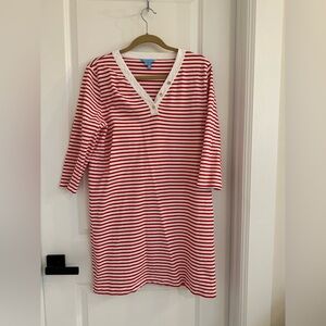 Draper James Red and White Striped Dress